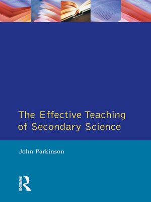 cover image of The Effective Teaching of Secondary Science